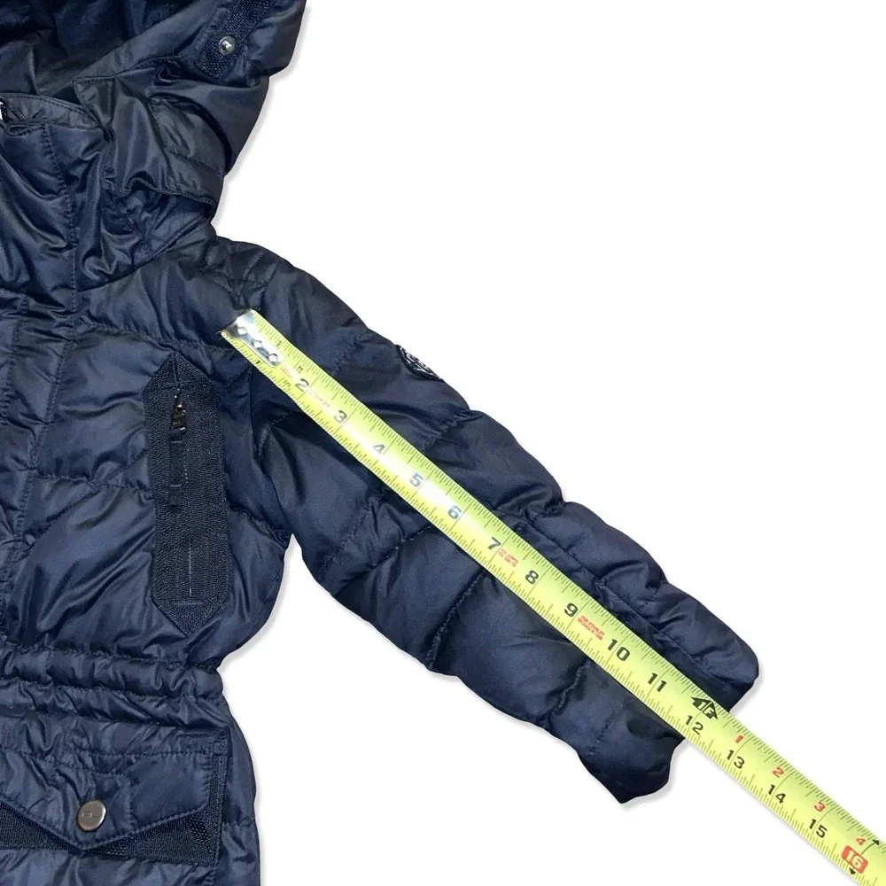 Polo Ralph Lauren Toddler Down Puffer Jacket 3/3T Black Hooded Winter Coat